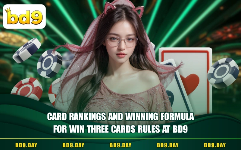 CARD RANKINGS AND WINNING FORMULA FOR WIN THREE CARDS RULES AT BD9