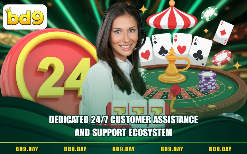 DEDICATED 24/7 CUSTOMER ASSISTANCE AND SUPPORT ECOSYSTEM
