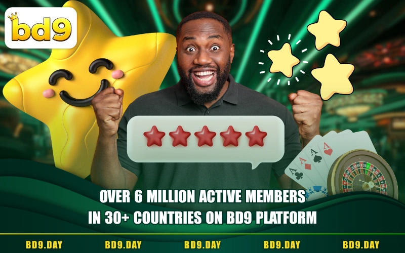 OVER 6 MILLION ACTIVE MEMBERS IN 30+ COUNTRIES ON BD9 PLATFORM