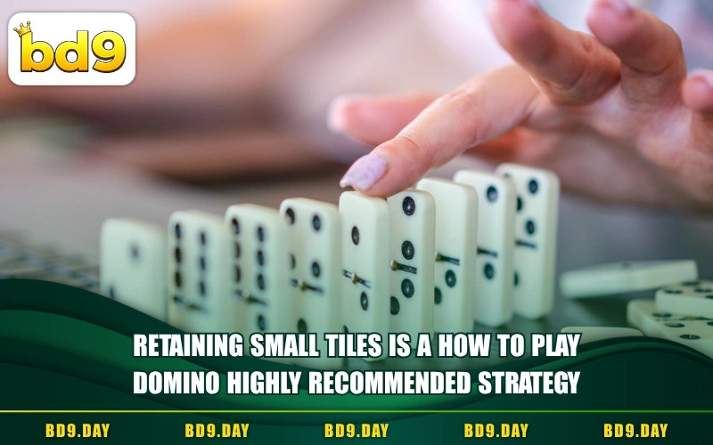 RETAINING SMALL TILES IS A How to play Domino HIGHLY RECOMMENDED STRATEGY