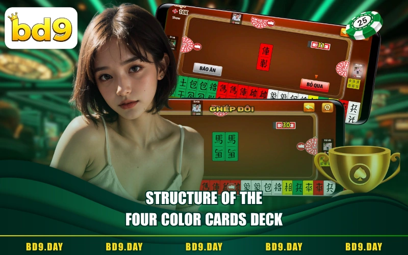 STRUCTURE OF THE FOUR COLOR CARDS DECK